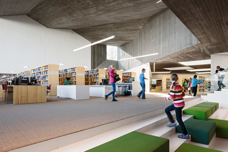 Seinäjoki Public Library and Provincial Library, Apila by JKMM Arkkitehdit