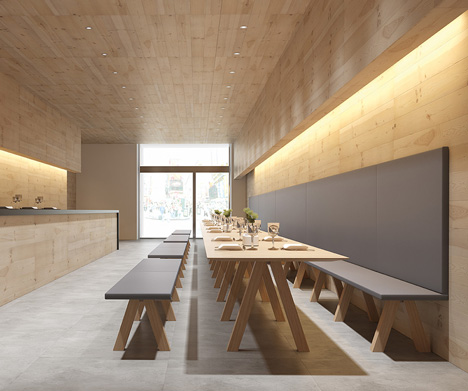 Trestle table by John Pawson
