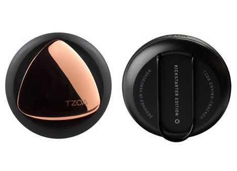 TZOA wearable enviro tracker by Woke Studios