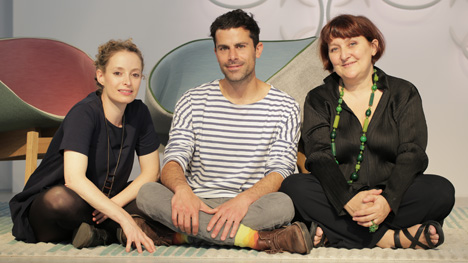 Yael Mer and Shay Alkalay of Raw Edges with Patrizia Moroso