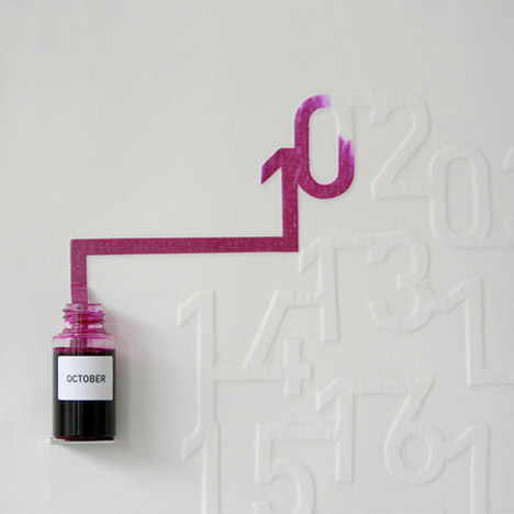 Ink Calendar by Oscar Diaz