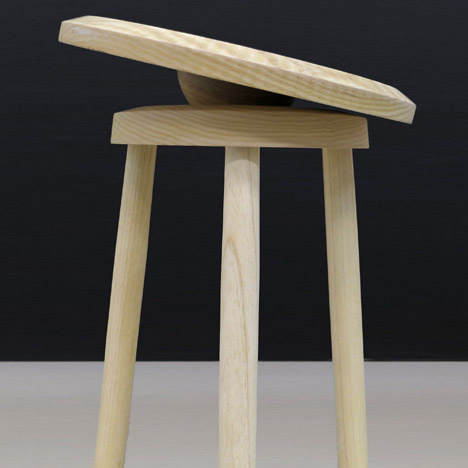 Balance Stool as part of the No Sweat furniture collection by designer Darryl Agawin