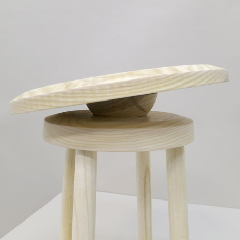 Balance Stool as part of the No Sweat furniture collection by designer Darryl Agawin