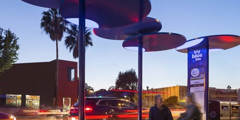 Big Blue Bus Shelters by LOHA