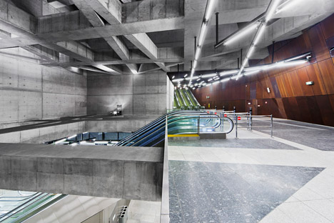 Budapest metro station by Spora Architects