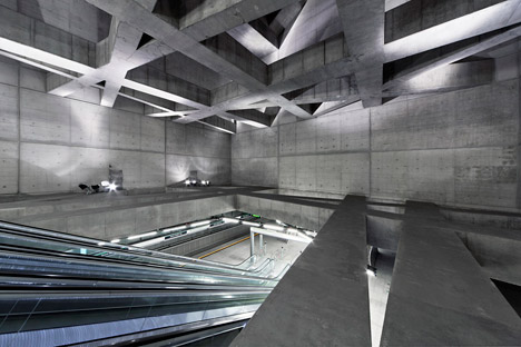 Budapest metro station by Spora Architects