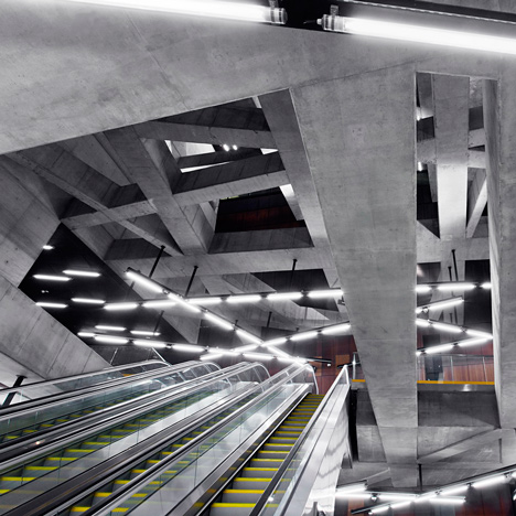 Budapest metro station by Spora Architects
