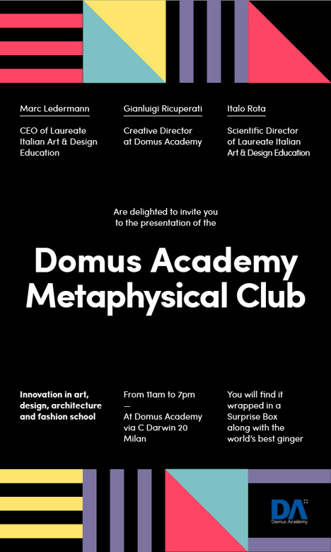 Domus Academy launches salon-style teaching system