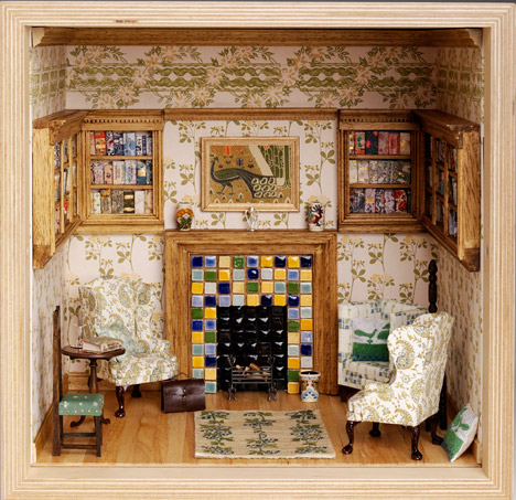 Library (A Recent Plan) by Liberty Art Fabrics Interiors