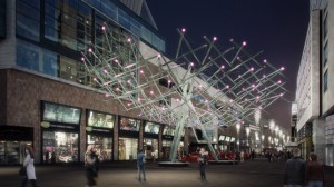 Example of a tensegrity structure