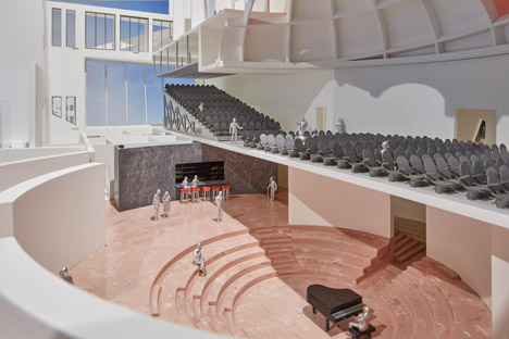 New models and renderings of Rem Koolhaas' Faena Forum at Design Miami 2014