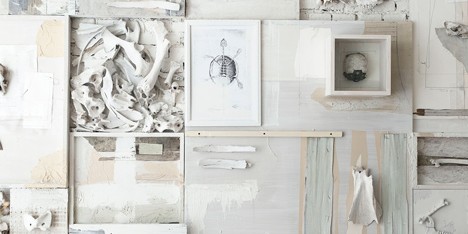 Animal bones adorn the walls of Hueso Restaurant in Mexico
