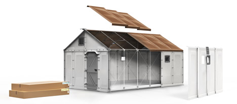 Flat-pack refugee shelters by Ikea