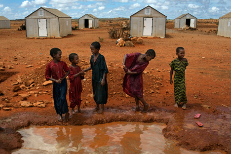 Flat-pack refugee shelters by Ikea