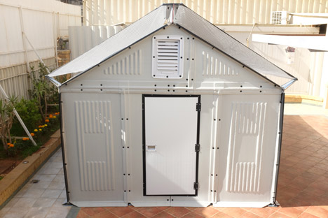 Flat-pack refugee shelters by Ikea