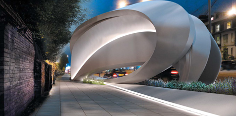 JCDecaux Advertising Sculpture by Zaha Hadid Architects