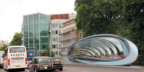 JCDecaux Advertising Sculpture by Zaha Hadid Architects