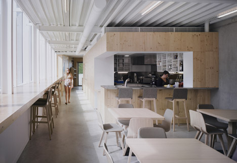 Mining and metallurgy heritage centre and cafe in Banca by V2S architectes