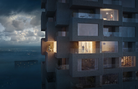 Norra Tornen skyscrapers in Stockholm by OMA
