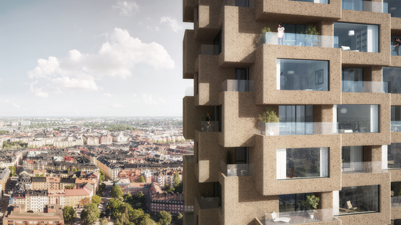 Norra Tornen skyscrapers in Stockholm by OMA