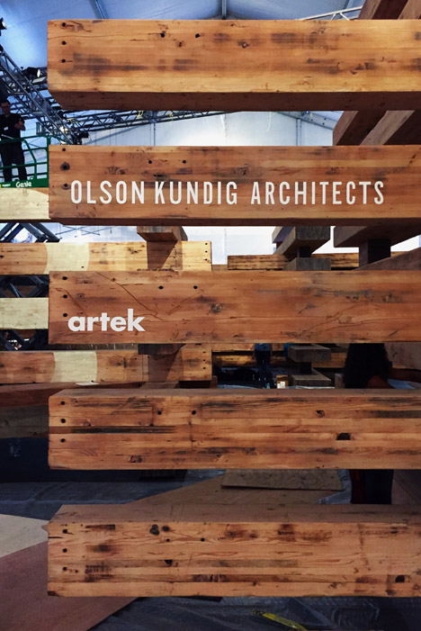 38 Beams at the Design Miami 2014 Collectors Lounge by Olson Kundig