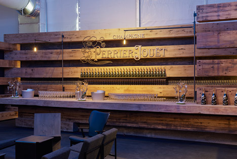 38 Beams at the Design Miami 2014 Collectors Lounge by Olson Kundig