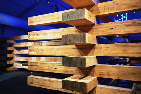 38 Beams at the Design Miami 2014 Collectors Lounge by Olson Kundig