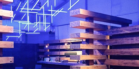 38 Beams at the Design Miami 2014 Collectors Lounge by Olson Kundig