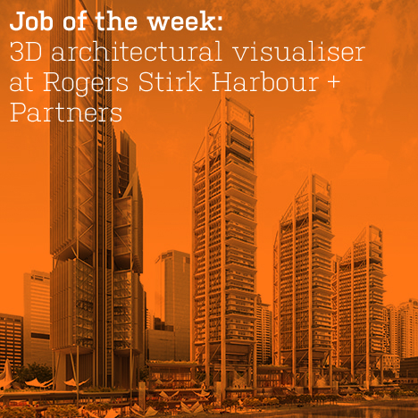 Job of the week: 3D architectural visualiser at Rogers Stirk Harbour + Partners