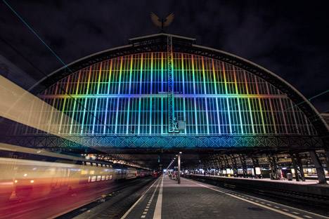 Rainbow Station by Daan Roosegaarde