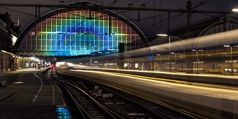 Rainbow Station by Daan Roosegaarde