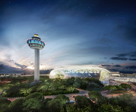 Changi Airport in Singapore by Safdie Architects