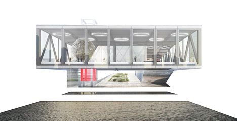 Shanghai LuJiazui Exhibition Centre by OMA
