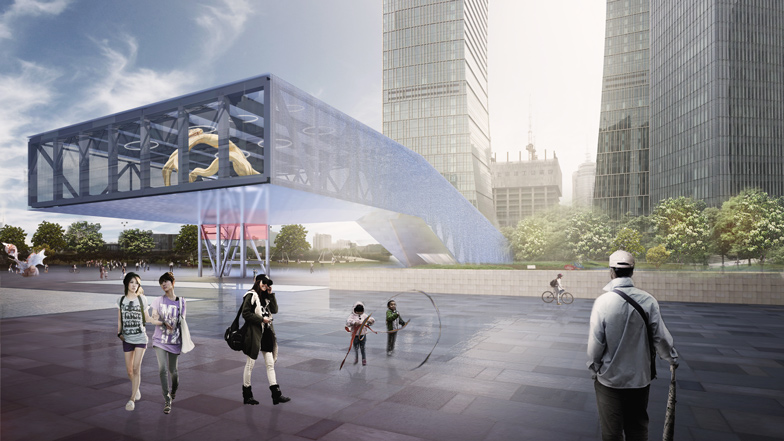 Shanghai LuJiazui Exhibition Centre by OMA
