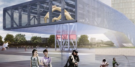 Shanghai LuJiazui Exhibition Centre by OMA