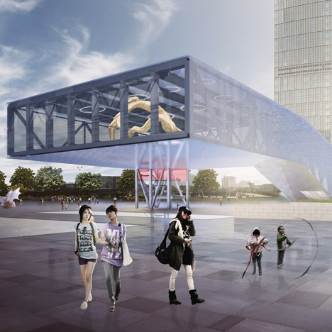 Shanghai LuJiazui Exhibition Centre by OMA