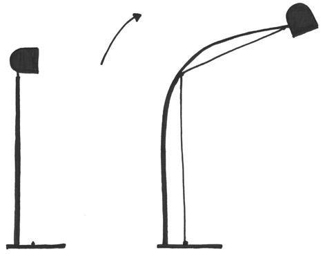Tension lamp by Nick Ross
