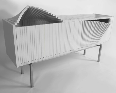 The Wave cabinet by Sebastian Errazuriz