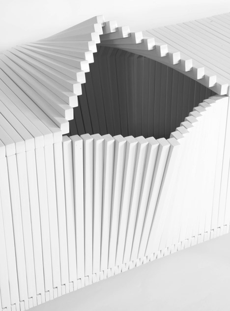 The Wave cabinet by Sebastian Errazuriz