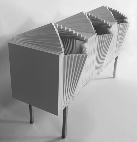 The Wave cabinet by Sebastian Errazuriz