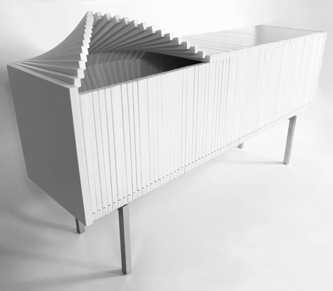 The Wave cabinet by Sebastian Errazuriz