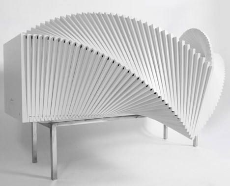 The Wave cabinet by Sebastian Errazuriz