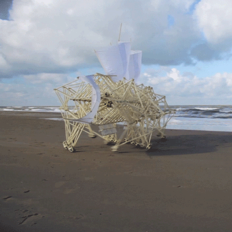 “I try to make new forms of life,” says Strandbeests creator Theo Jansen