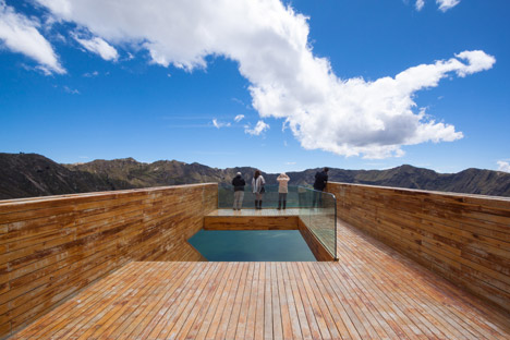 Volcano crater observation deck by Javier Mera, Jorge Andrade and Daniel Moreno