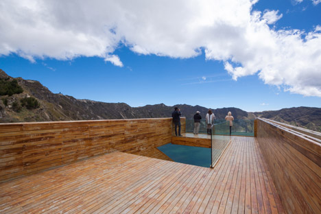 Volcano crater observation deck by Javier Mera, Jorge Andrade and Daniel Moreno