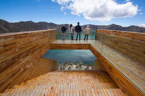 Volcano crater observation deck by Javier Mera, Jorge Andrade and Daniel Moreno