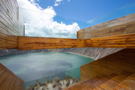Volcano crater observation deck by Javier Mera, Jorge Andrade and Daniel Moreno