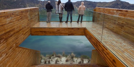 Volcano crater observation deck by Javier Mera, Jorge Andrade and Daniel Moreno
