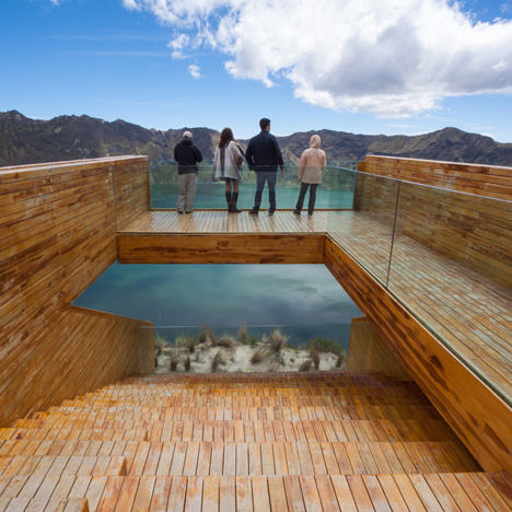 Volcano crater observation deck by Javier Mera, Jorge Andrade and Daniel Moreno