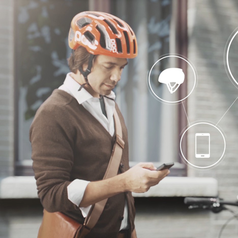 Volvo connected cycle helmet system